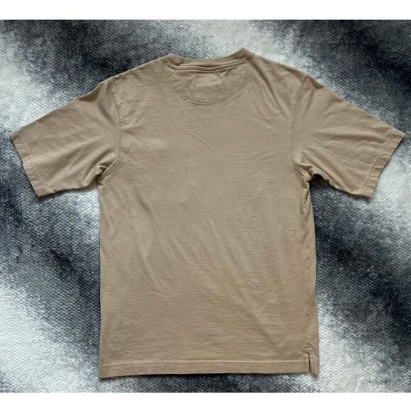 Pendleton Relaxed Fit Pocket Crewneck Mens Short Sleeve Tan T Shirt Size Small - Picture 2 of 7
